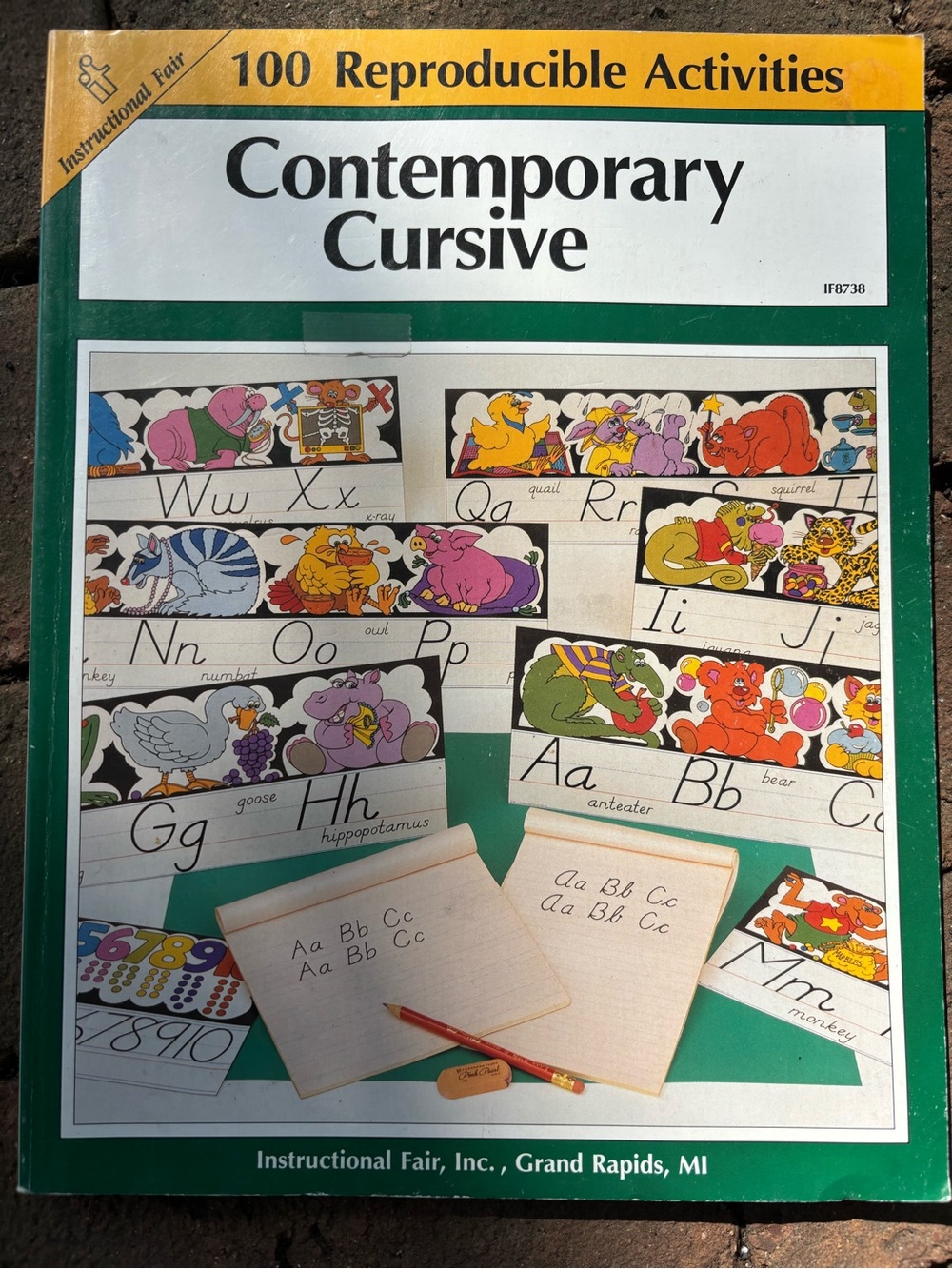 Contemporary Cursive Reproducible Activities Workbook - Green/Yellow